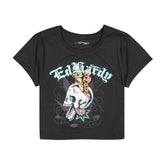 Skull Butterfly Baby Tee