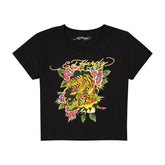 Tiger Rose Baby Tee