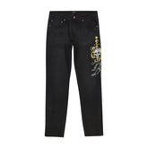 Dagger Skull Slim Taper Jean