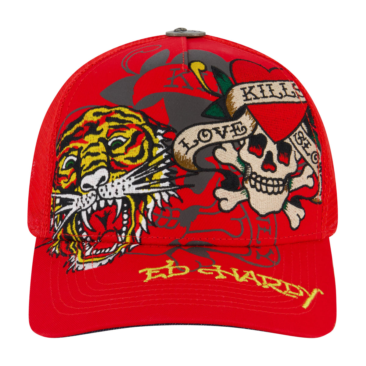 Tiger Skull Trucker Hat