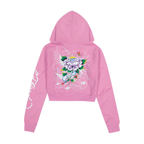 Flower Skull Front Hoodie